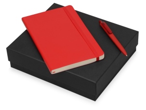 Подарочный набор Moleskine Indiana с блокнотом А5 Soft и ручкой, цвет красный