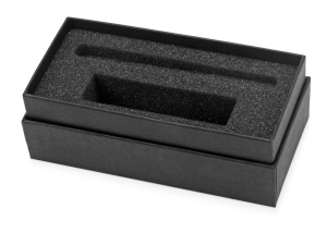 Коробка подарочная Smooth S для зарядного устройства и ручки, черный
