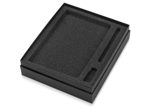 Коробка подарочная Smooth L для ручки, флешки и блокнота А5, черный