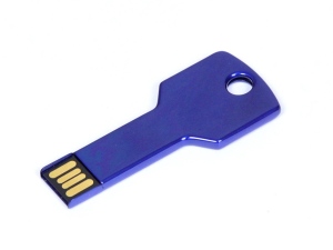 Флешка в виде ключа, 64 Гб, цвет синий