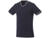 Мужская футболка Elbert с коротким рукавом, темно-синий/серый меланж/белый, размер 3XL