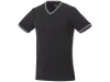 Мужская футболка Elbert с коротким рукавом, черный/серый меланж/белый, размер XS