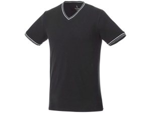 Мужская футболка Elbert с коротким рукавом, черный/серый меланж/белый, размер S
