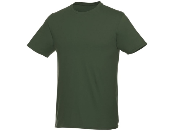Мужская футболка Heros с коротким рукавом, зеленый армейский, размер 2XL