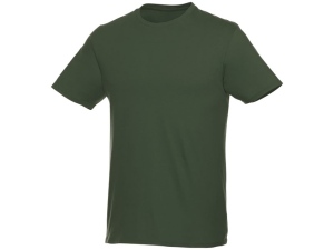 Мужская футболка Heros с коротким рукавом, зеленый армейский, размер 3XL