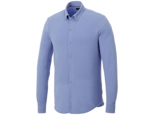 Мужская рубашка Bigelow из пике с длинным рукавом, светло-синий, размер XS