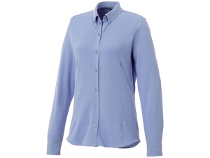 Женская рубашка Bigelow из пике с длинным рукавом, светло-синий, размер S