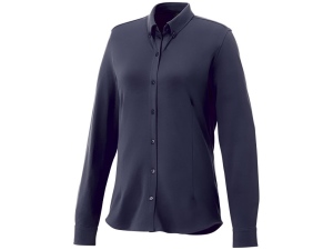 Женская рубашка Bigelow из пике с длинным рукавом, темно-синий, размер XS