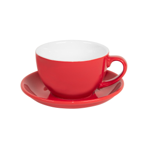 Чайная/кофейная пара CAPPUCCINO, цвет красный