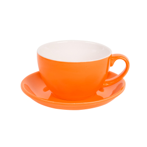 Чайная/кофейная пара CAPPUCCINO, цвет оранжевый