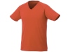 Футболка «Amery» мужская с V-образным вырезом, оранжевый, размер S