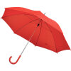 Зонт-трость с пластиковой ручкой, механический, цвет красный