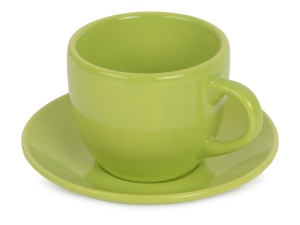 Чайная пара Melissa керамическая, цвет зеленое яблоко