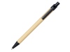 Шариковая ручка Berk из переработанного картона и кукурузного пластика, цвет натуральный/черный