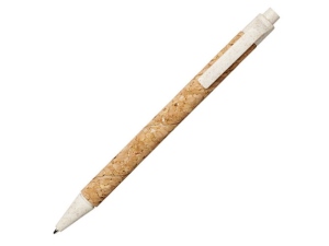 Шариковая ручка Midar из пробки и пшеничной соломы, цвет бежевый