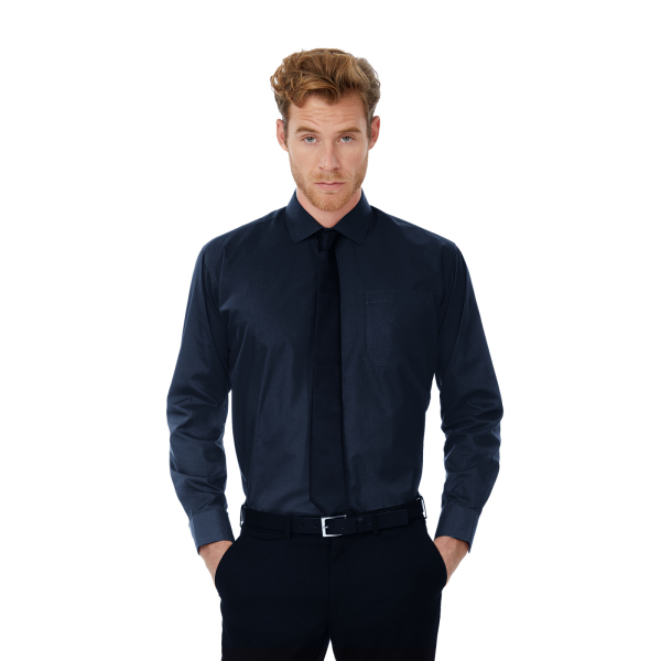 Рубашка мужская с длинным рукавом Smart LSL/men, цвет темно-синий, размер XL