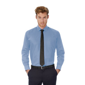 Рубашка мужская с длинным рукавом Smart LSL/men, цвет корпоративный голубой, размер L