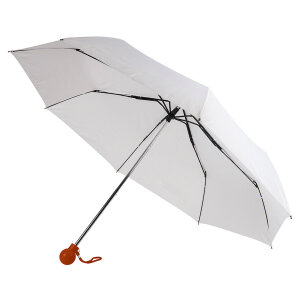 Зонт складной FANTASIA, механический, цвет белый со светло-коричневым