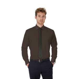Рубашка мужская с длинным рукавом Black Tie LSL/men, цвет кофейный, размер M