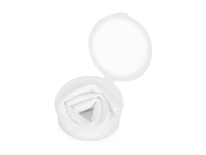 Силиконовая трубочка Fresh в пластиковом кейсе, цвет белый