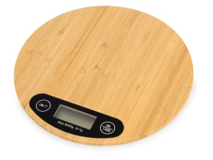 Бамбуковые кухонные весы «Scale», цвет натуральный