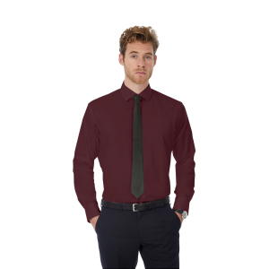 Рубашка мужская с длинным рукавом Black Tie LSL/men, цвет бордовый, размер XL