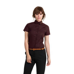 Рубашка женская с коротким рукавом Black Tie SSL/women, цвет бордовый, размер XL