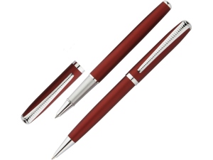 Набор Celebrity «Дали»: ручка шариковая, ручка роллер в футляре, цвет красный