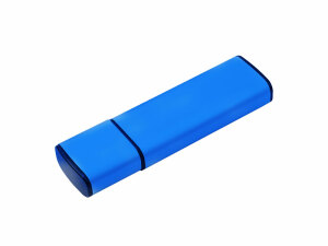 USB-флешка металлическая на 16ГБ с колпачком, синий