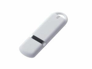 USB-флешка на 32 ГБ с покрытием soft-touch, цвет белый