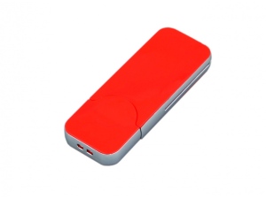 USB-флешка на 8 Гб в стиле I-phone, прямоугольнй формы, цвет красный