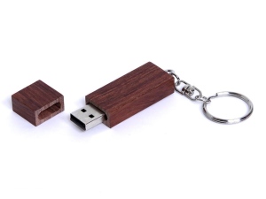 USB-флешка на 16 Гб прямоугольная форма, колпачек с магнитом,