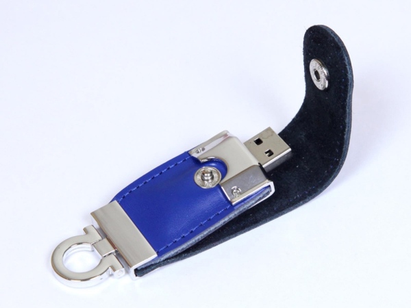 USB-флешка на 32 Гб в виде брелка, цвет синий