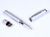 USB-флешка на 8 Гб в виде ручки с мини чипом, цвет серебро