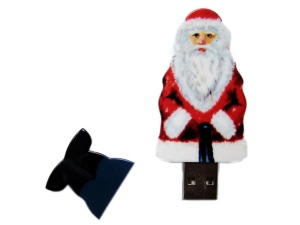 USB-флешка на 16 Гб Дед Мороз Santa под нанесение, белый