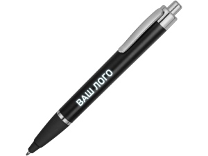 Ручка пластиковая шариковая «Glow», цвет черный/серебристый (Р)