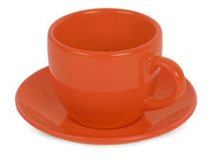 Чайная пара Melissa керамическая, цвет оранжевый (Р)
