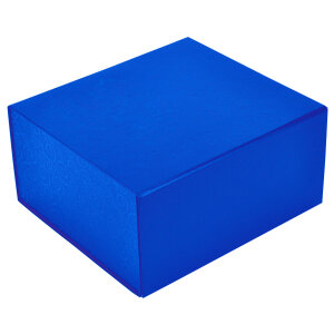 Упаковка подарочная, коробка складная, цвет синий
