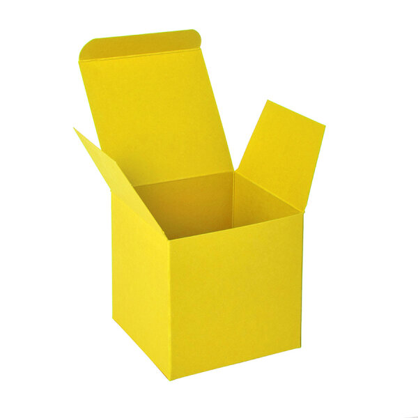 Коробка подарочная CUBE, цвет желтый