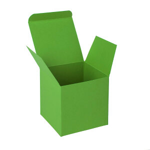Коробка подарочная CUBE, цвет зеленое яблоко
