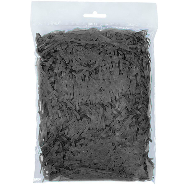 Стружка бумажная, темно-серый, 3,8 мм, 50 гр,