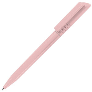 Ручка шариковая из антибактериального пластика TWISTY SAFETOUCH, цвет светло-розовый