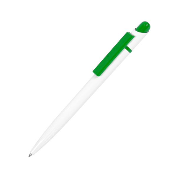 Ручка шариковая MIR, цвет зеленый с белым