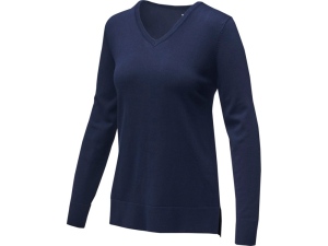 Женский пуловер с V-образным вырезом Stanton, темно-синий, размер XS