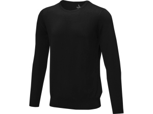 Мужской пуловер Merrit с круглым вырезом, черный, размер XS