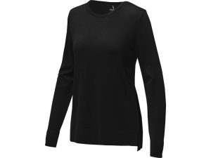 Женский пуловер Merrit с круглым вырезом, черный, размер XS