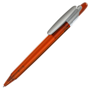 Ручка шариковая OTTO FROST SAT, цвет оранжевый с серебристым