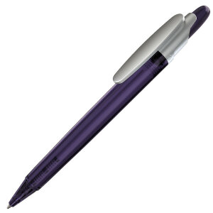 Ручка шариковая OTTO FROST SAT, цвет фиолетовый с серебристым