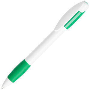 Ручка шариковая с грипом X-5, цвет зеленый с белым