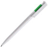 Ручка шариковая OCEAN, цвет зеленый с белым